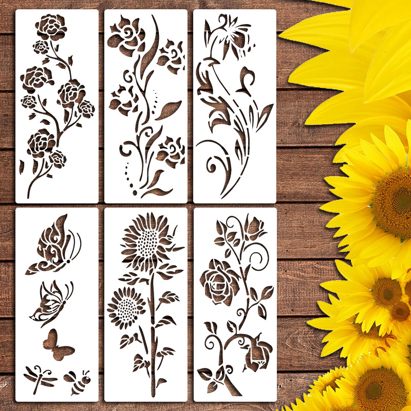🔥Last Day 60% OFF🔥Blooming Flowers Stencil Kit - DIY decor📦BUY 2 SETS GET FREE SHIPPING NOW
