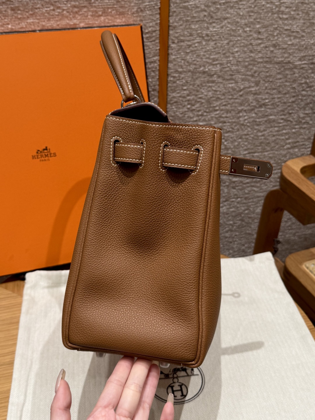 Hermes Birkin 37gold handbag (handmade to order)