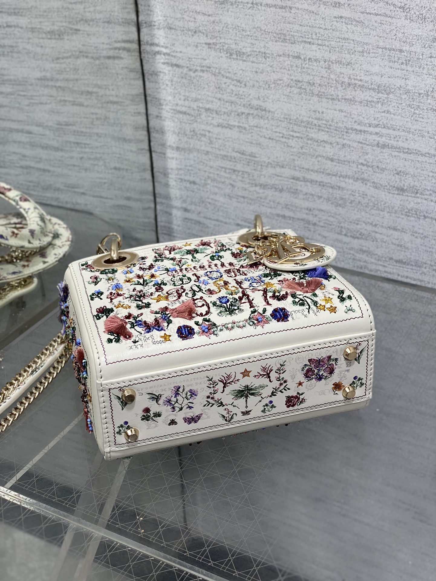 Dior Lady Limited Edition Heavy Beads Princess Diana Bag