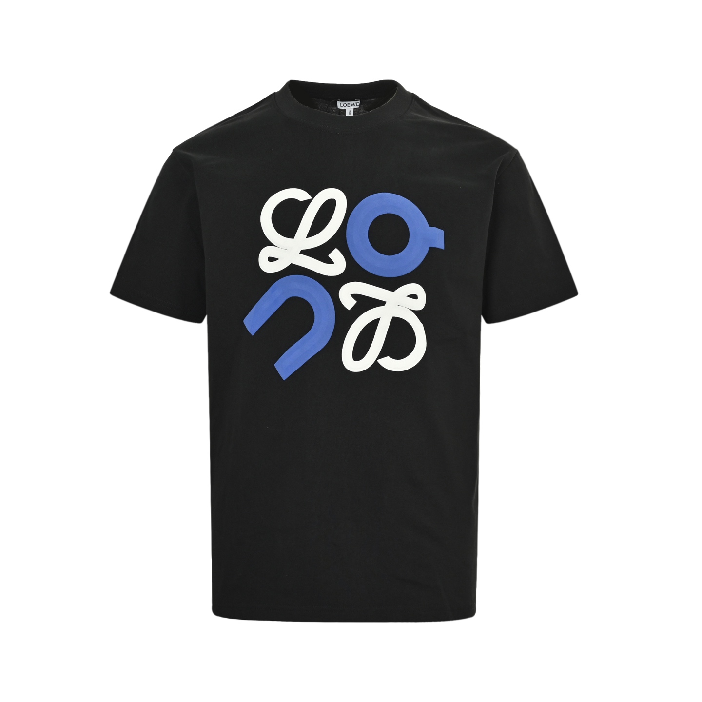 Loewe 25ss suede foam printed logo short sleeve