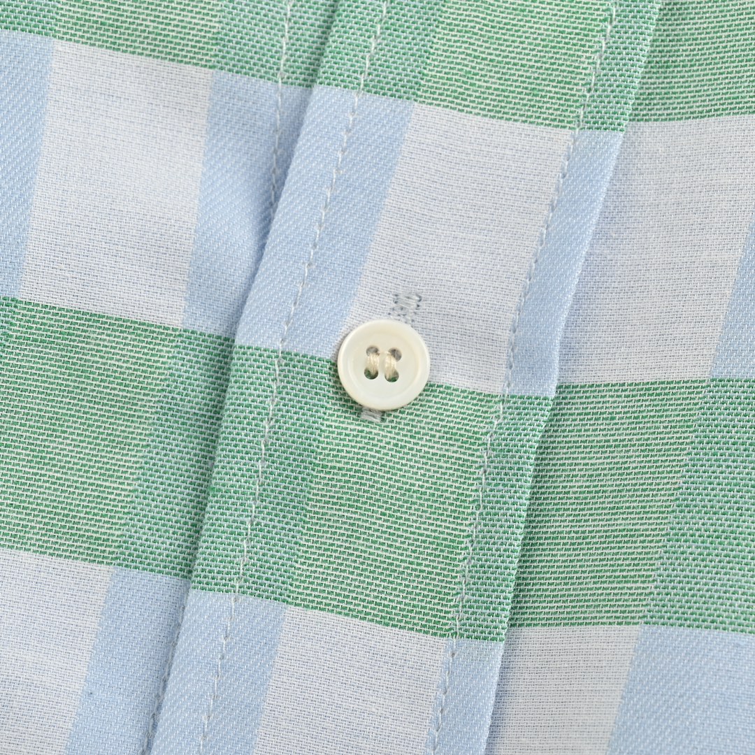 Loewe 24Fw mint mambo green check shirt