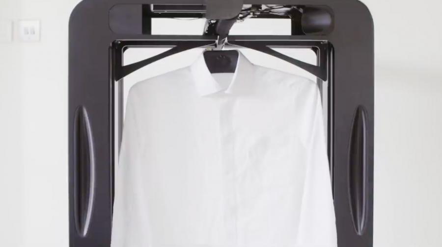 This Automatic Clothes Ironing Robot Irons Up to 12 Articles of Clothing at Once