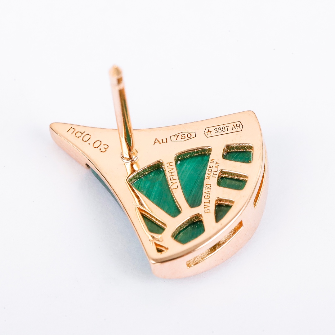 Bulgari fan-shaped earrings