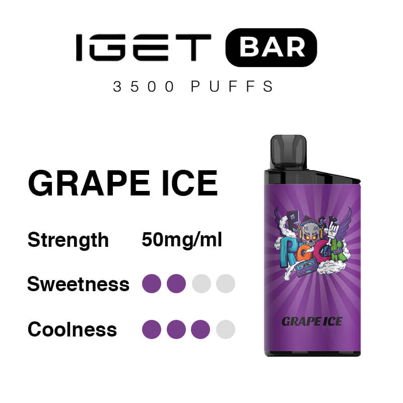 Grape Ice IGET Bar 3500 Puffs