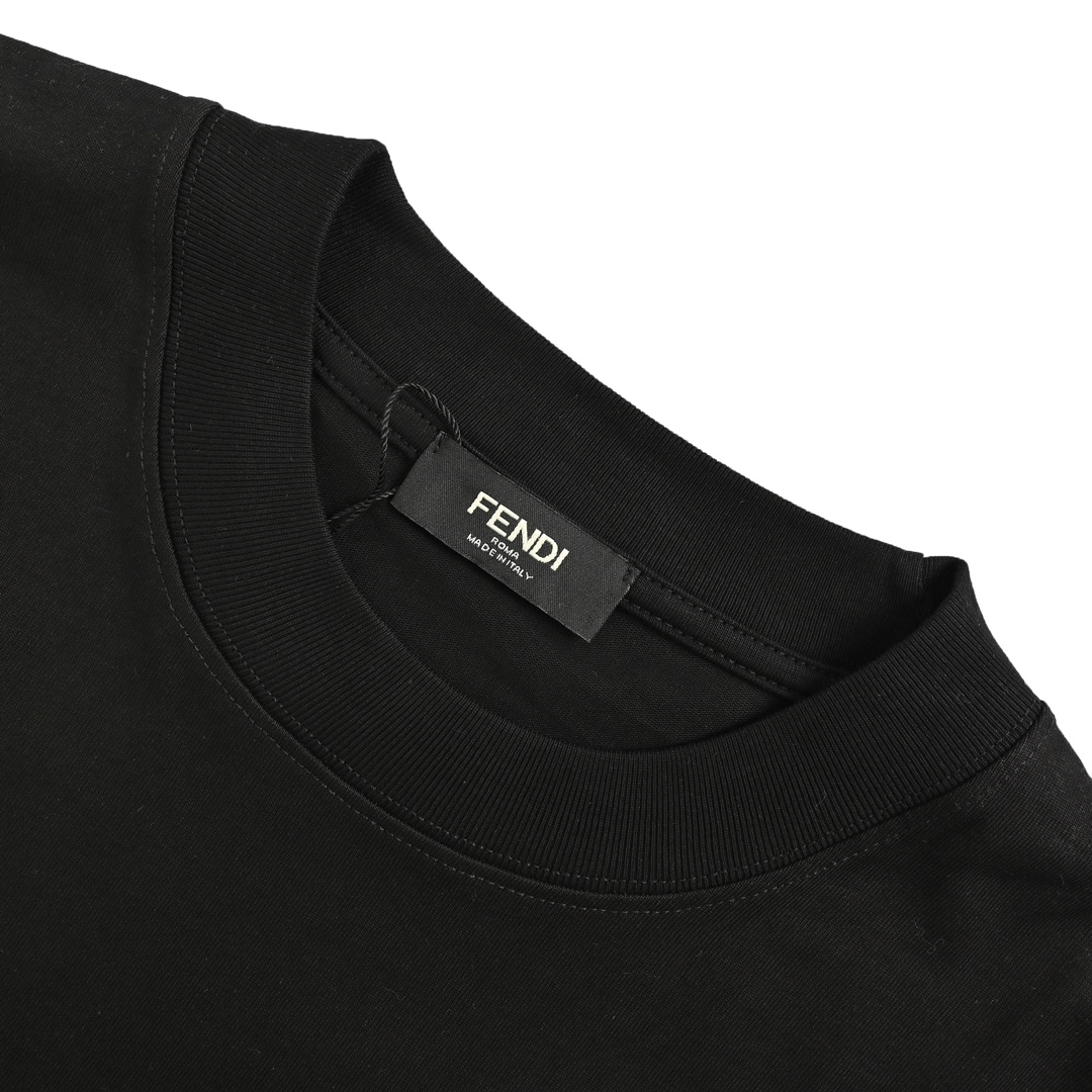 Fendi 24ss monster eyes print short sleeves