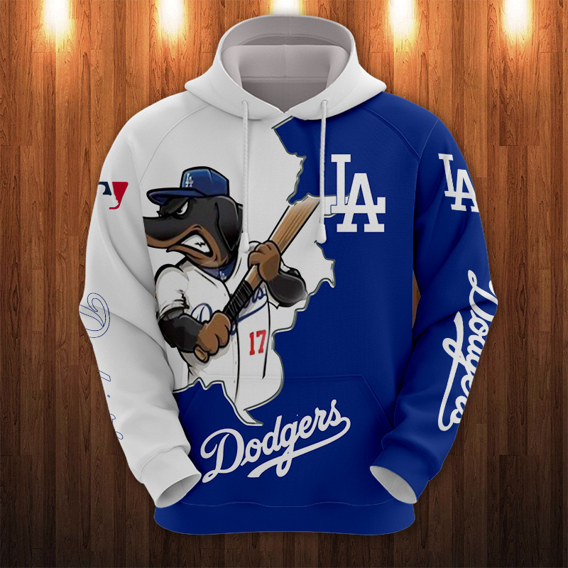 LOS ANGELES DODGERS HOODIES 3D MASCOT DESIGN