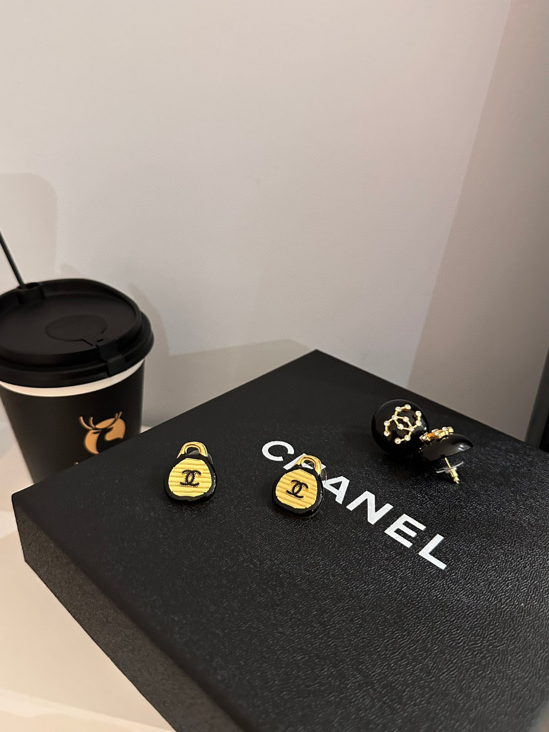Chanel Double C Handbag Earrings