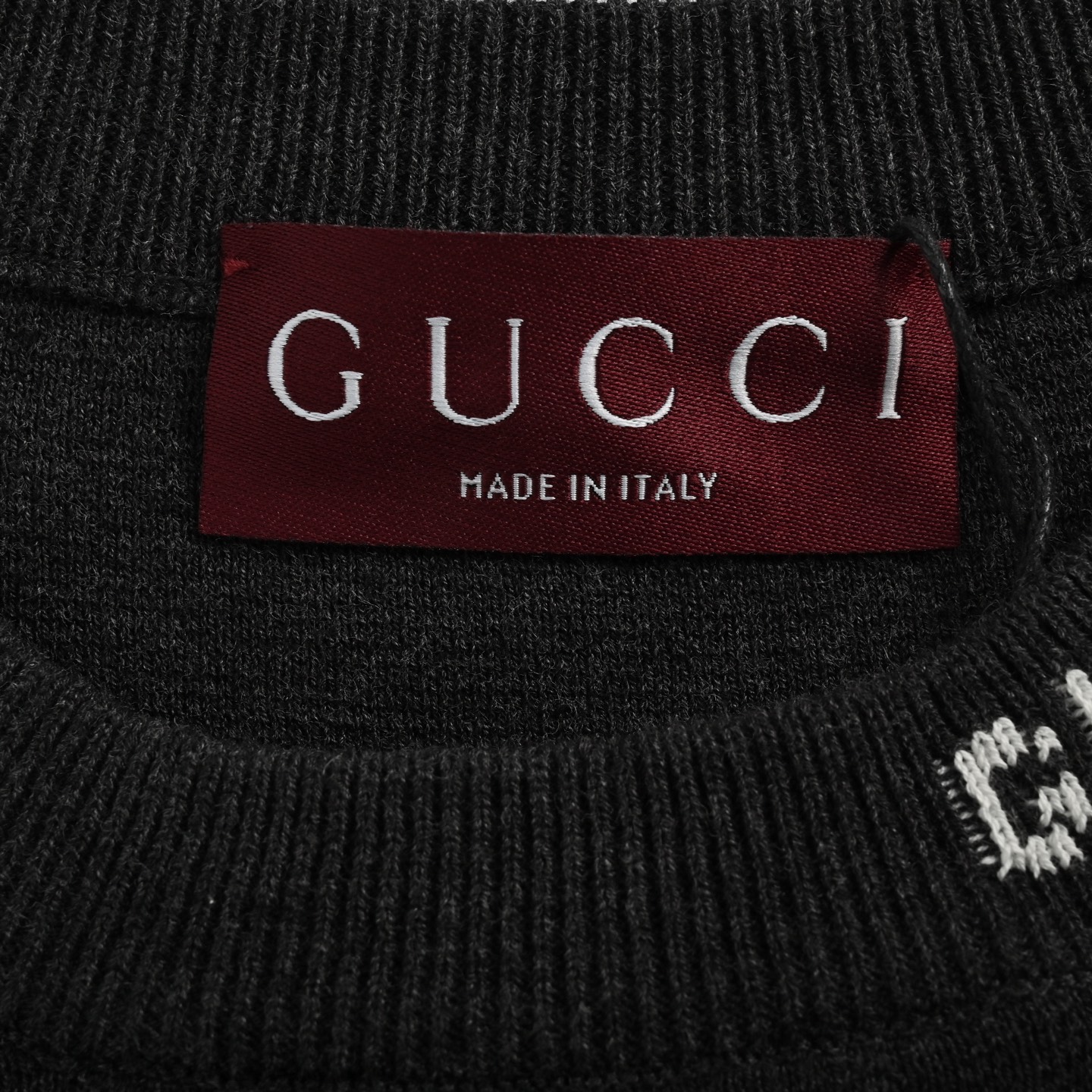 Gucci Intarsia collar knit short sleeves