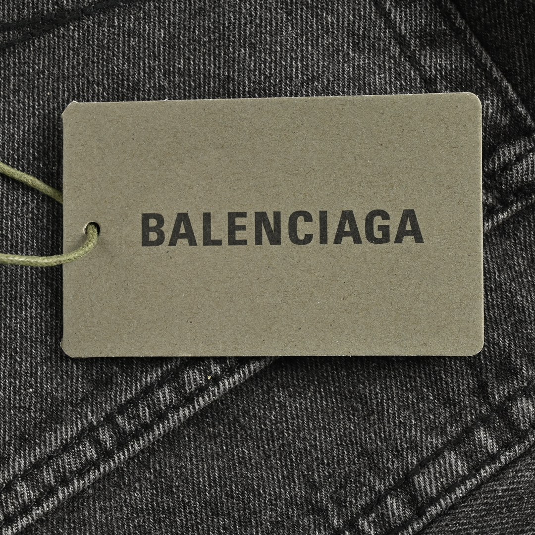Balenciaga distressed wide-leg jeans