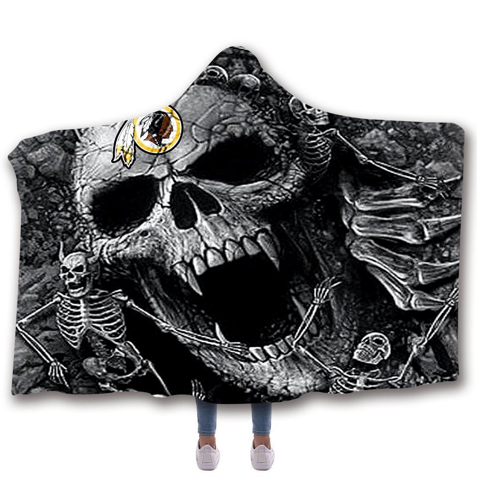 WASHINGTON CLASSIC 3D HOODED BLANKET