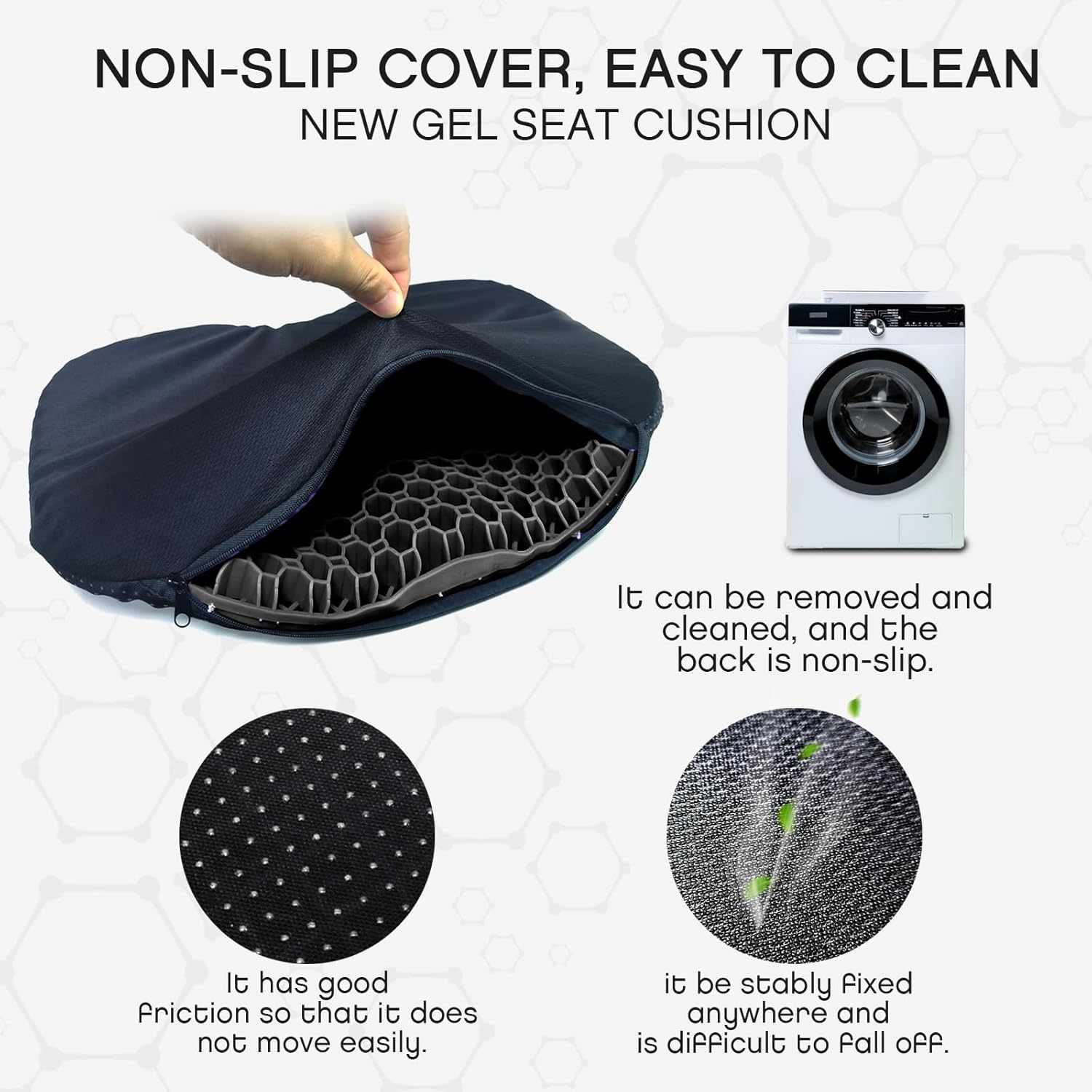 Anti Slip Kayak Seat Cushion Black