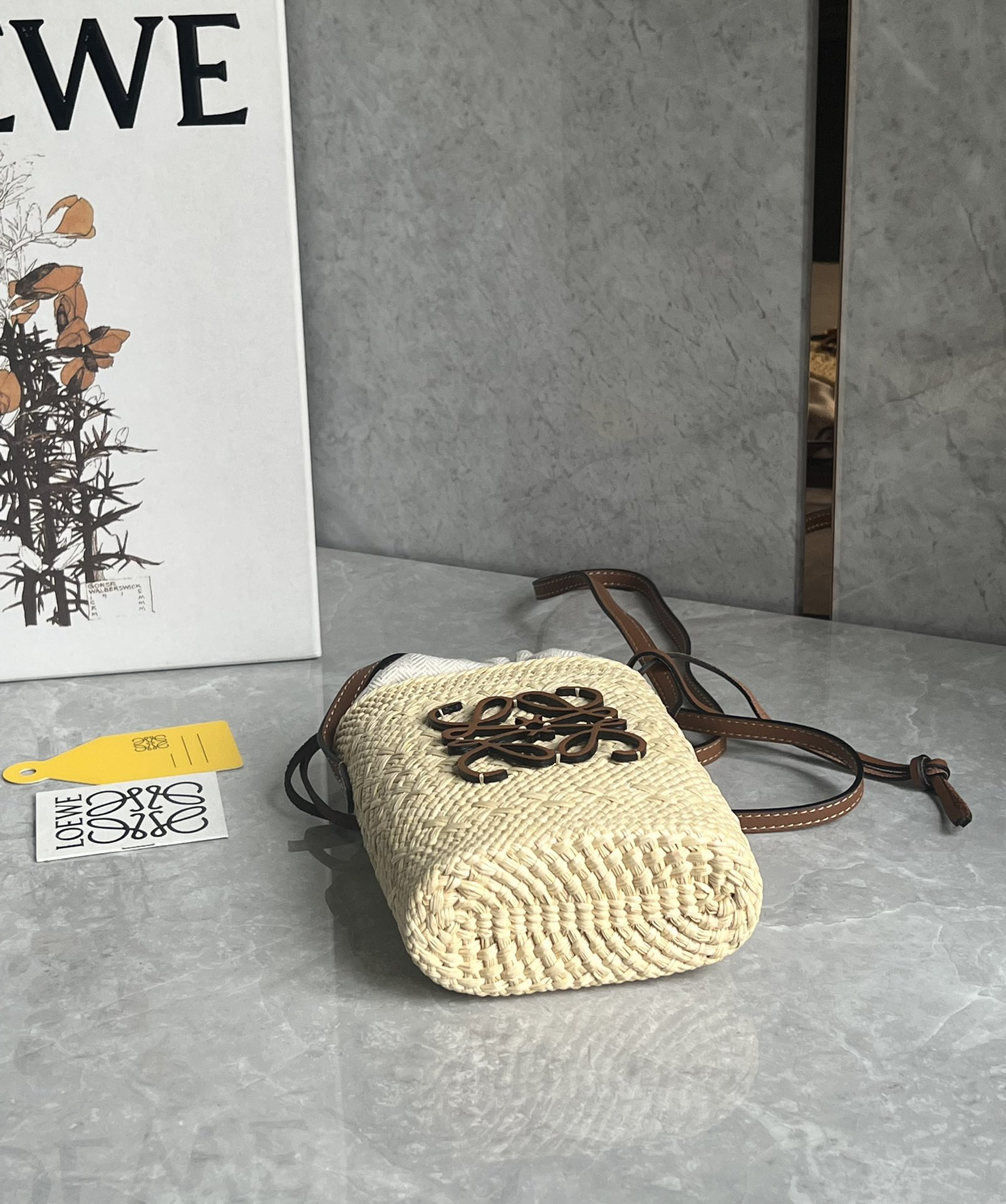 Loewe Anagram Basket Straw Bag 1005