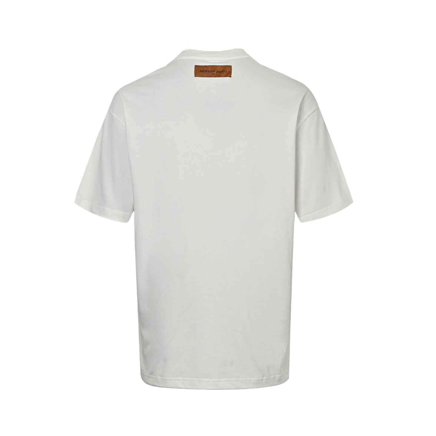 Louis Vuitton 25ss green patch letter embroidered short sleeve
