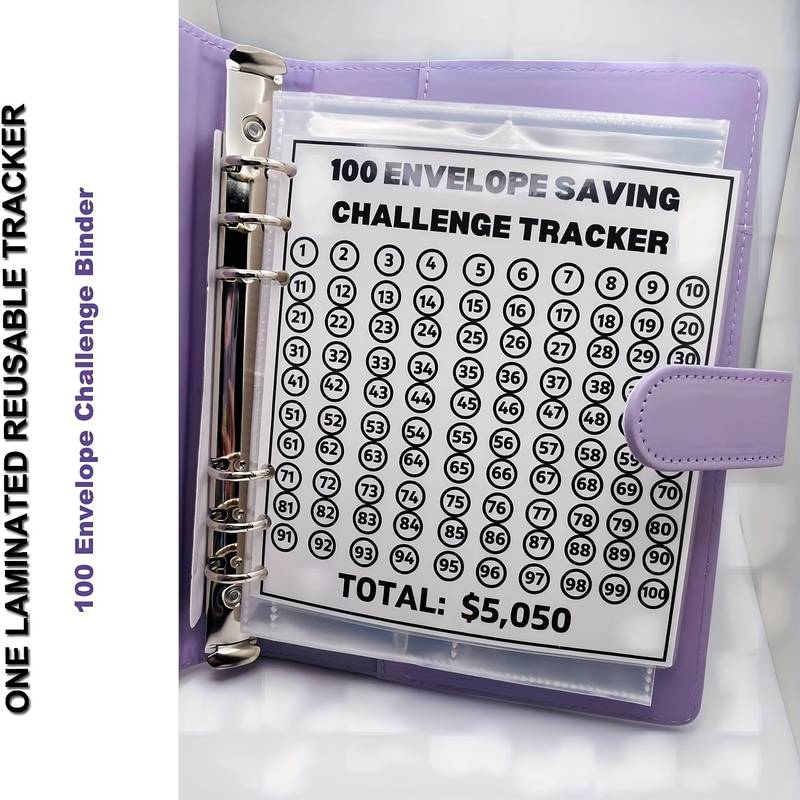 100 Envelope Challenge Cash Savings Journal: 🔥🔥（A 100-Day Money Saving and Budgeting Notebook for the Cash Envelope System）