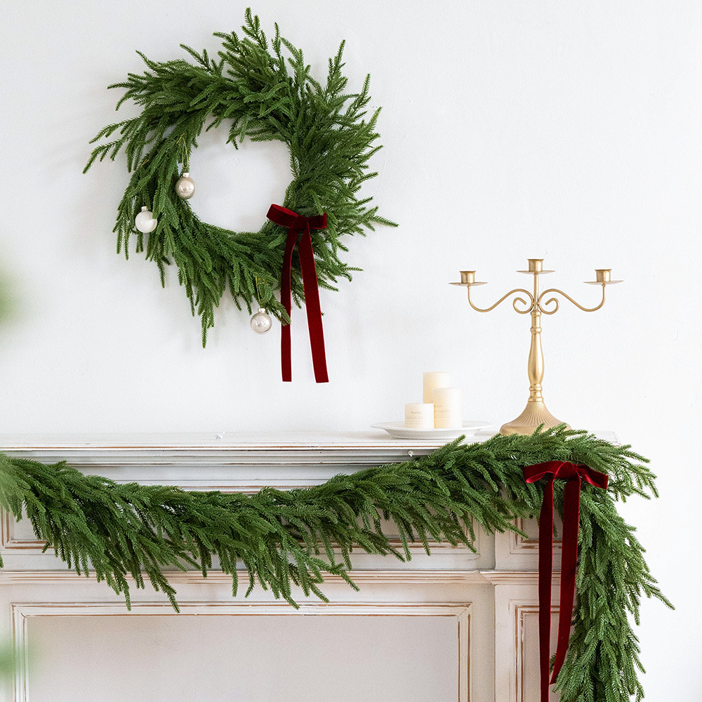 🎄Early Christmas Sale 49% OFF🎄Soft glue pine cypress rattan pine needle decoration