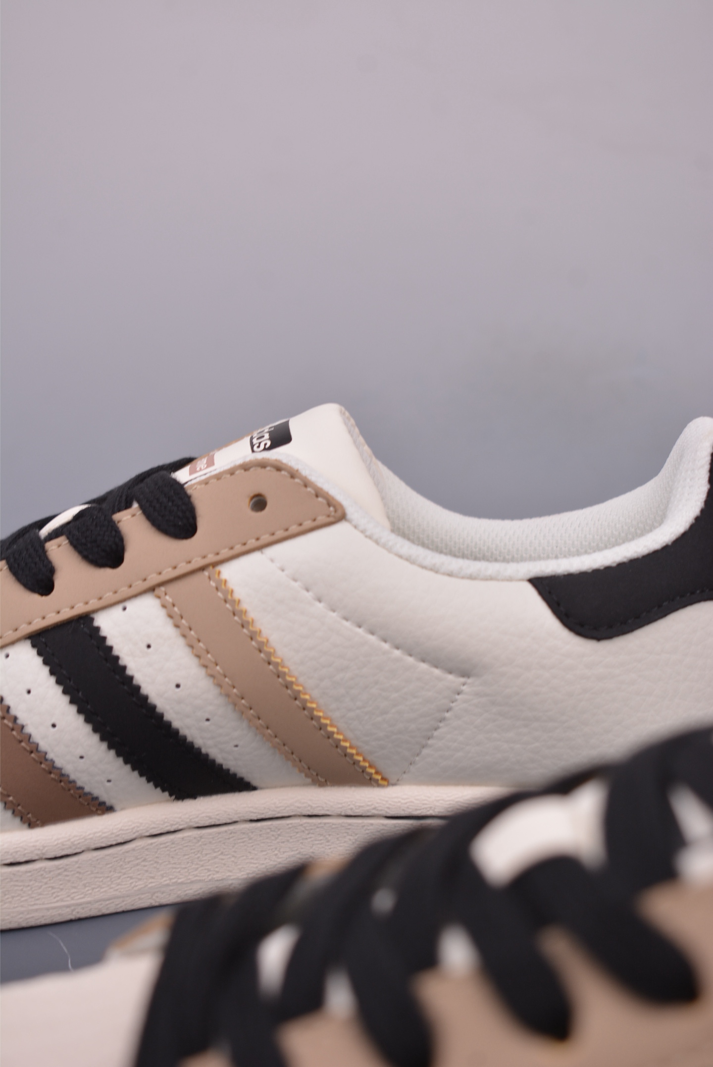 Supreme x Adidas Originals Superstar sneakers Coffee, White and Black SD6801
