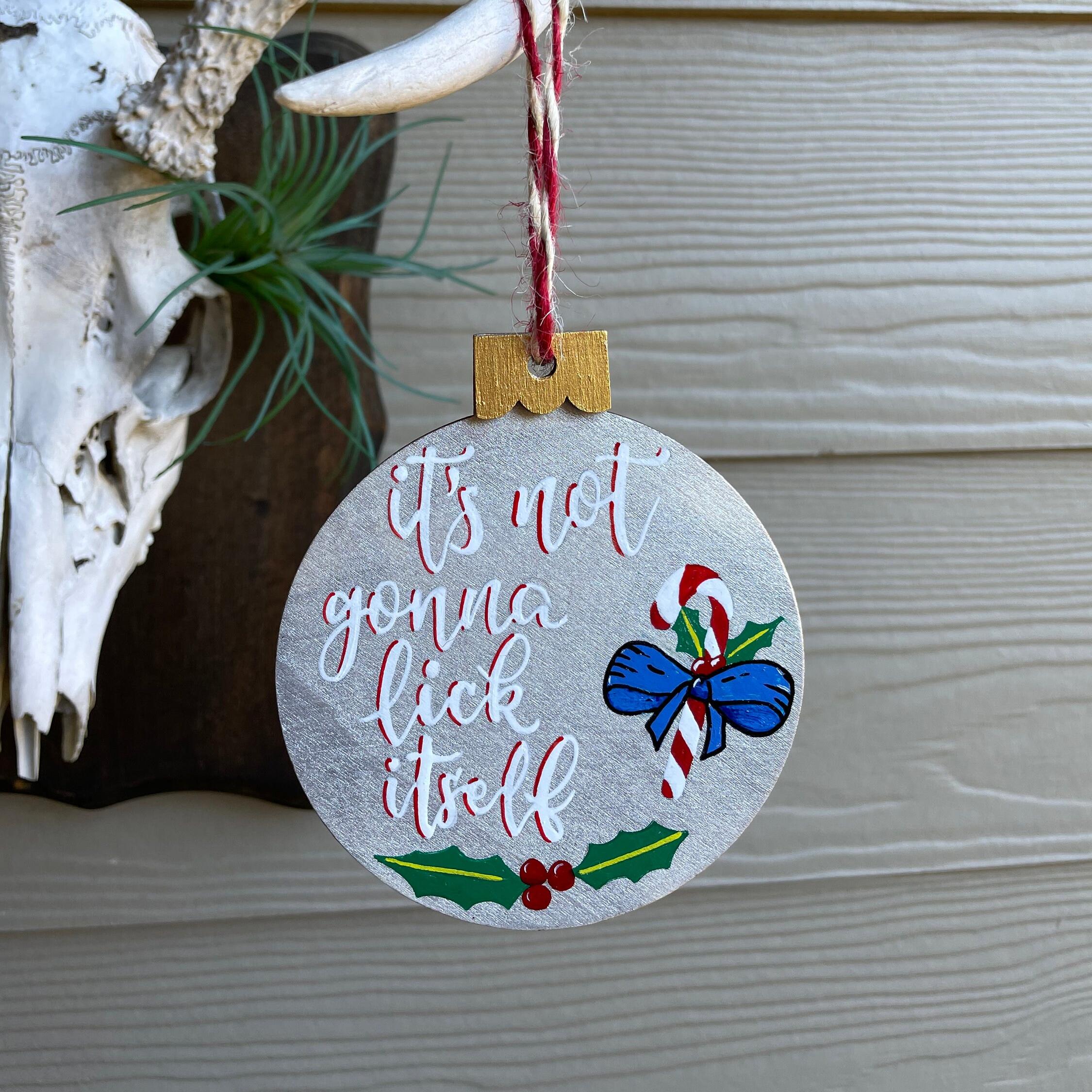 Funny rude Christmas ornaments