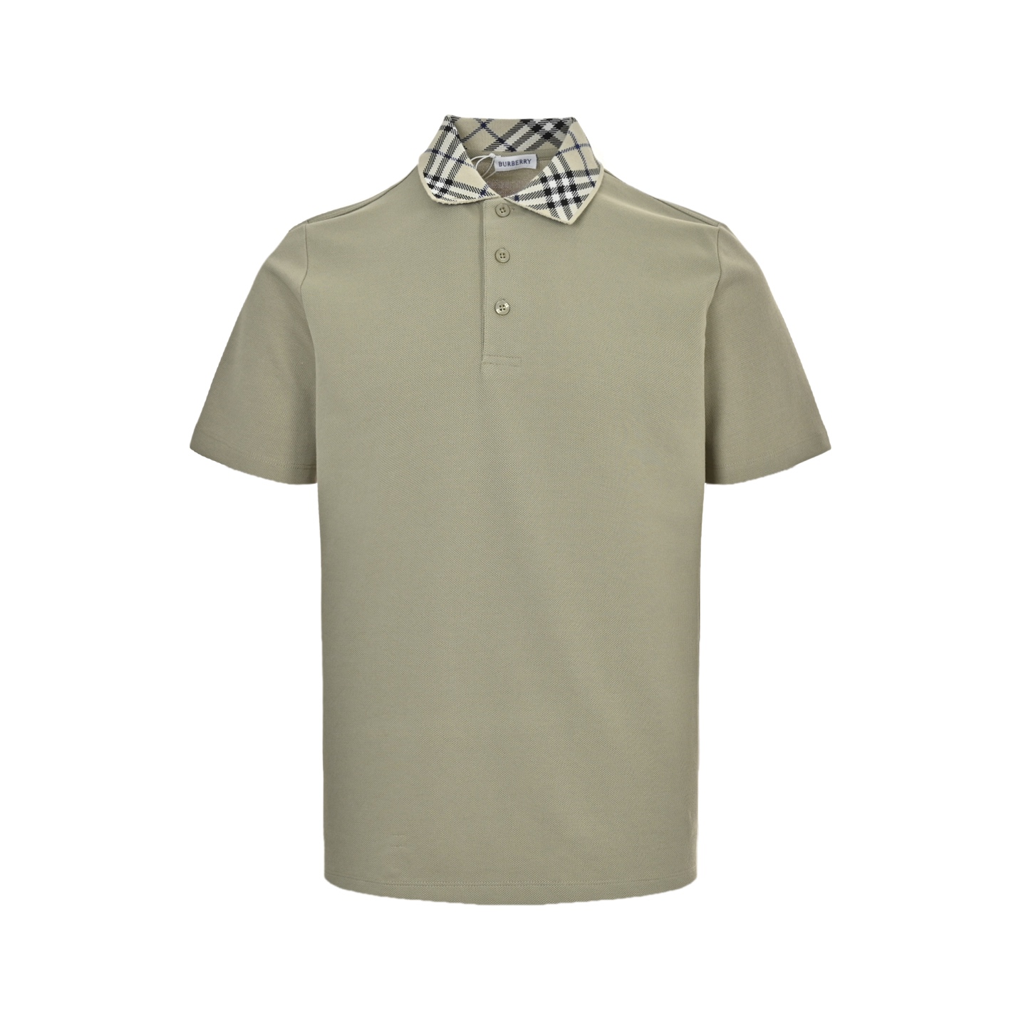 Burberry 25ss collar check Polo short sleeve