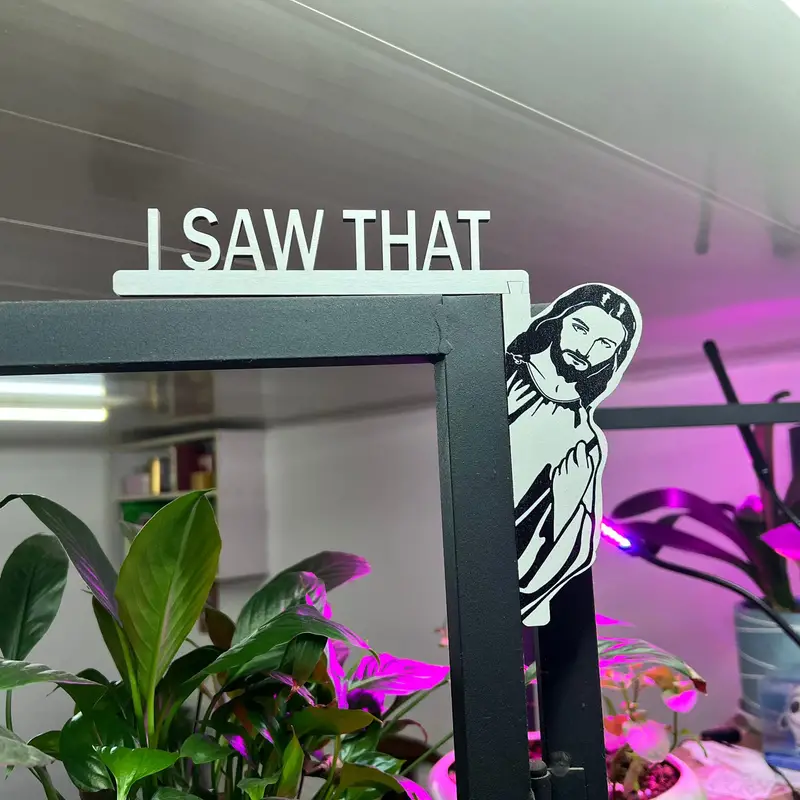 ON SALE🔥“I Saw That ”Jesus Sign Frame Decor-Buy 4 Free Shipping