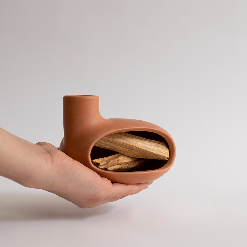 Anthracite Ceramic Incense Burner