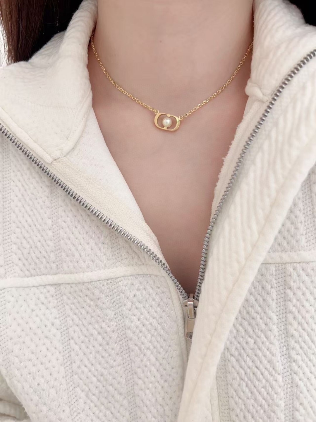 Dior CD Pearl Necklace
