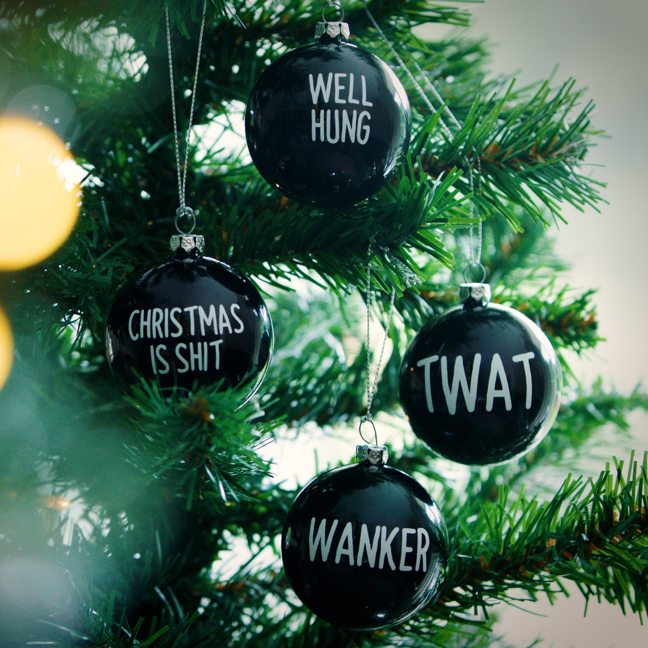RUDE Christmas Tree Baubles