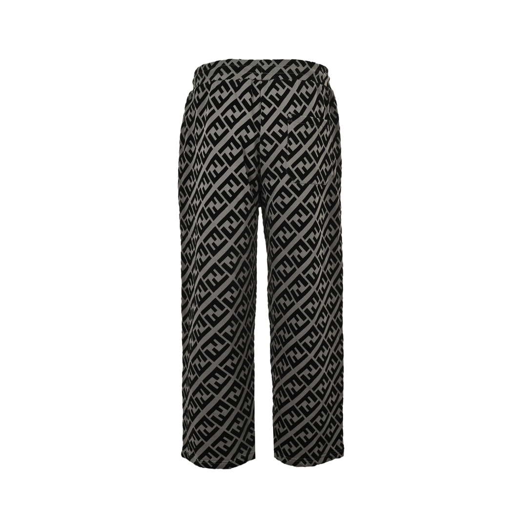 Fendi 24Fw FF flocked all-over print trousers