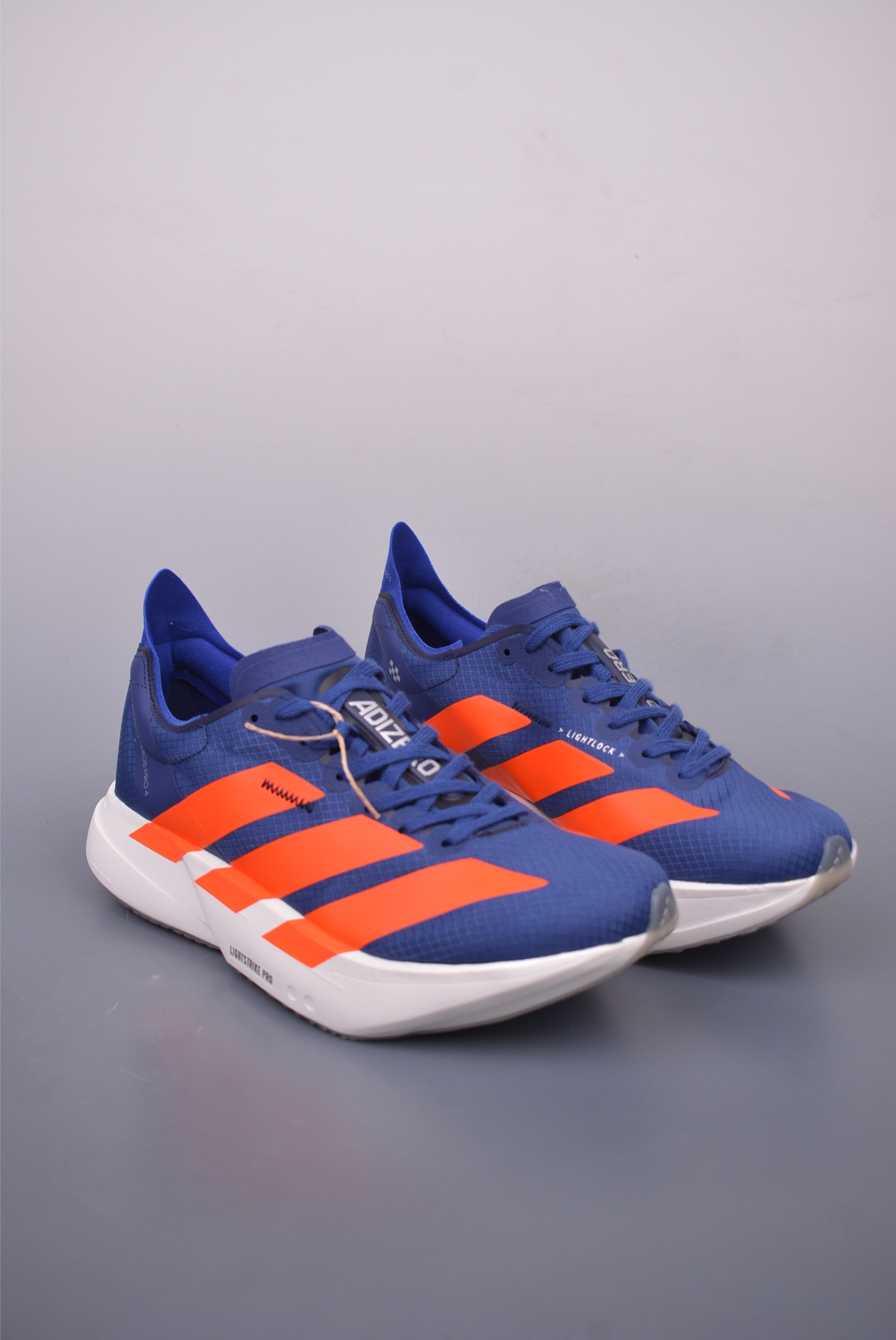 Adidas Adizero Adios Pro Evo 4 Running Shoes Network Blue White Orange JR6370