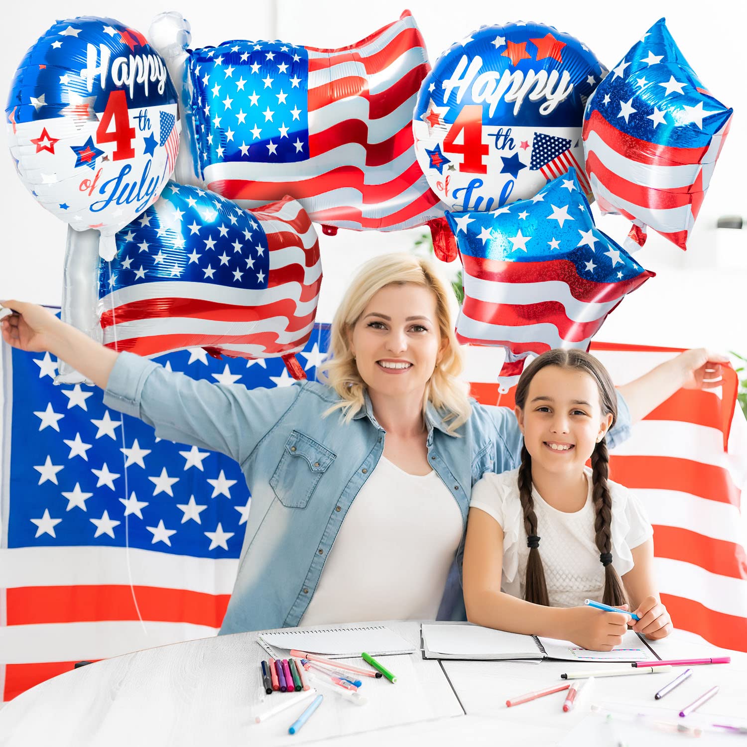 🔥Hot Sale🔥Independence day balloons 4th of July Balloon Party Decorations Supplies