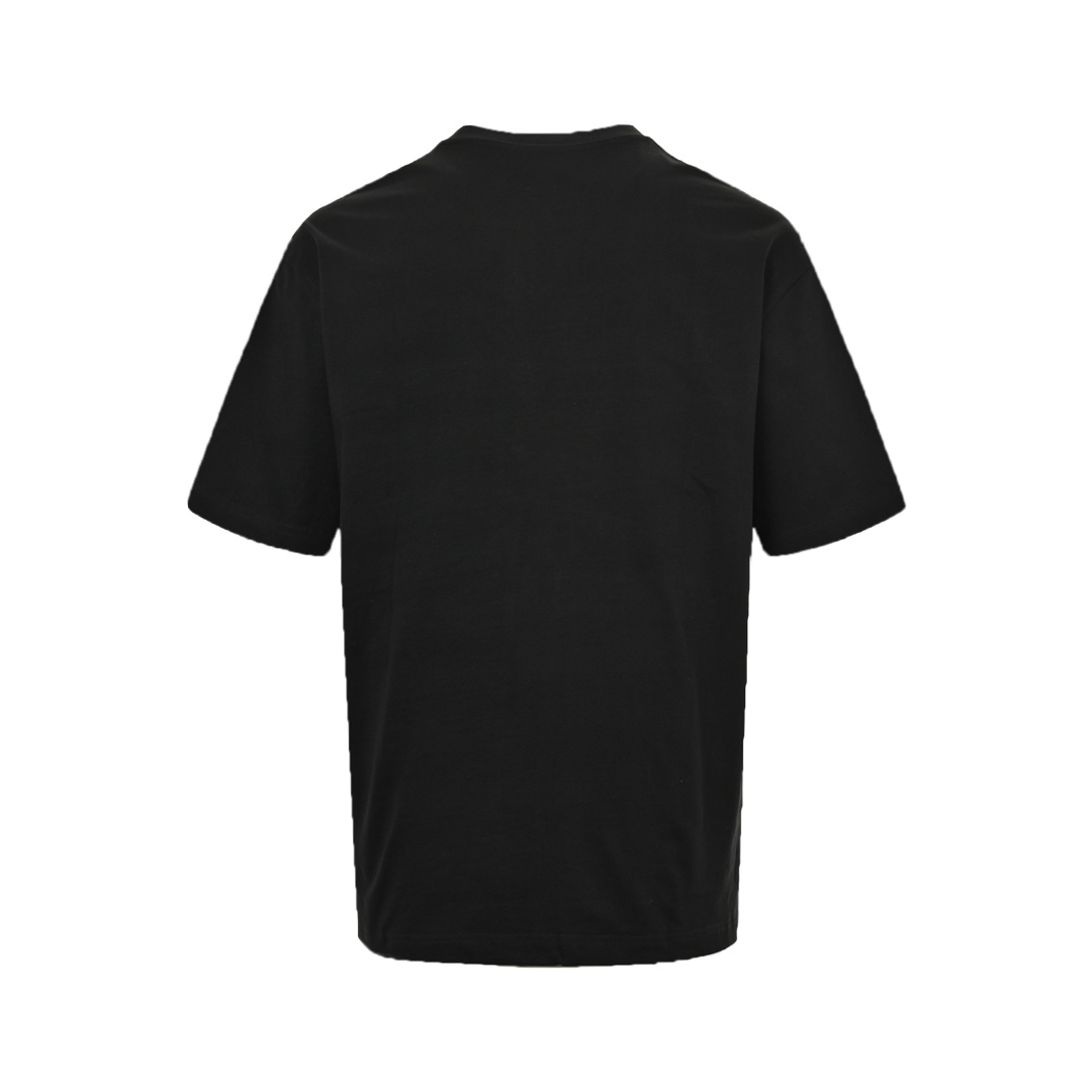Fendi 24ss colorful letter embroidered short sleeve