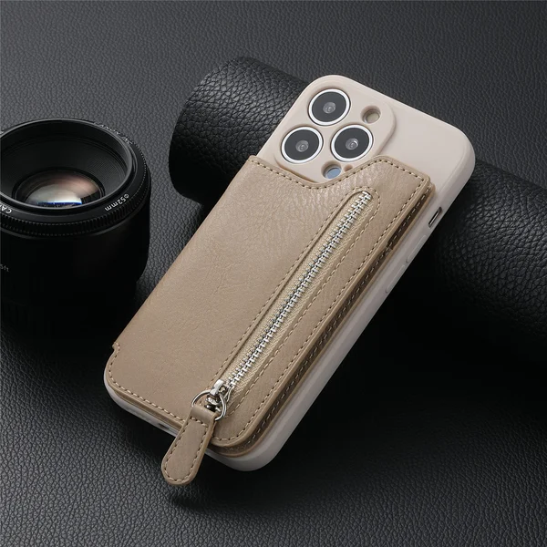 🔥Last Day Promotion-50% OFF🔥Magnetic Liquid Silicone Shell With Zipper Wallet