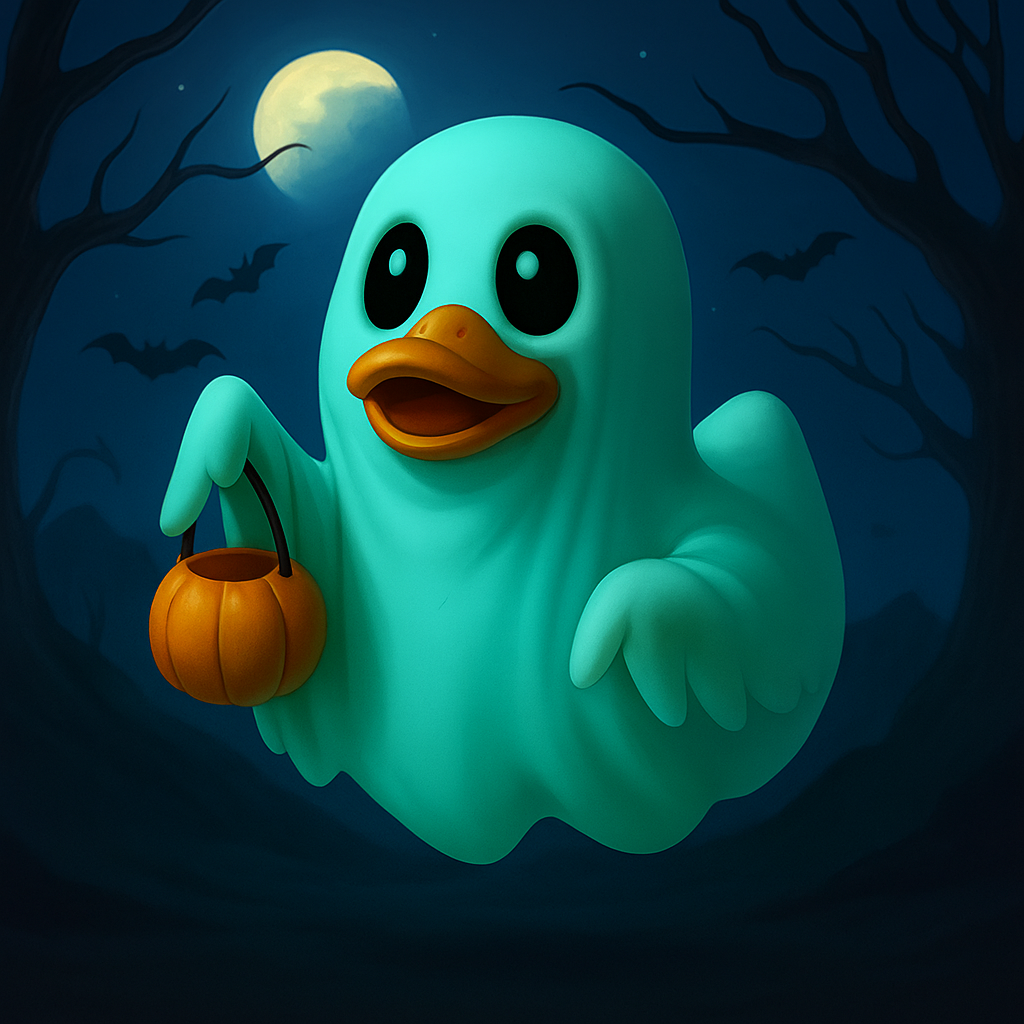 Glow-in-the-Dark “Boo-Quack” Ghost Duck