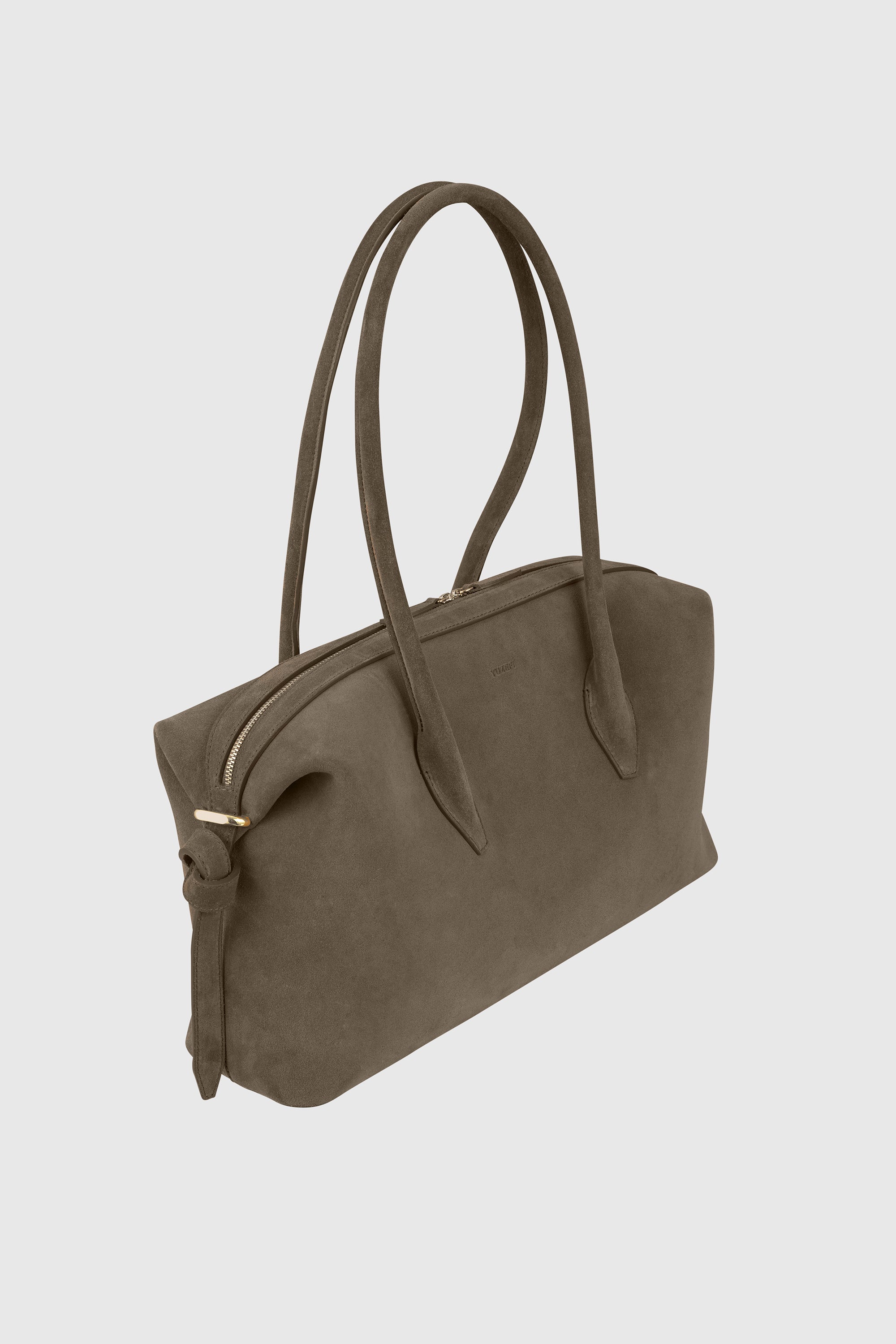 BRIOCHE DUFFLE - TAUPE SUEDE