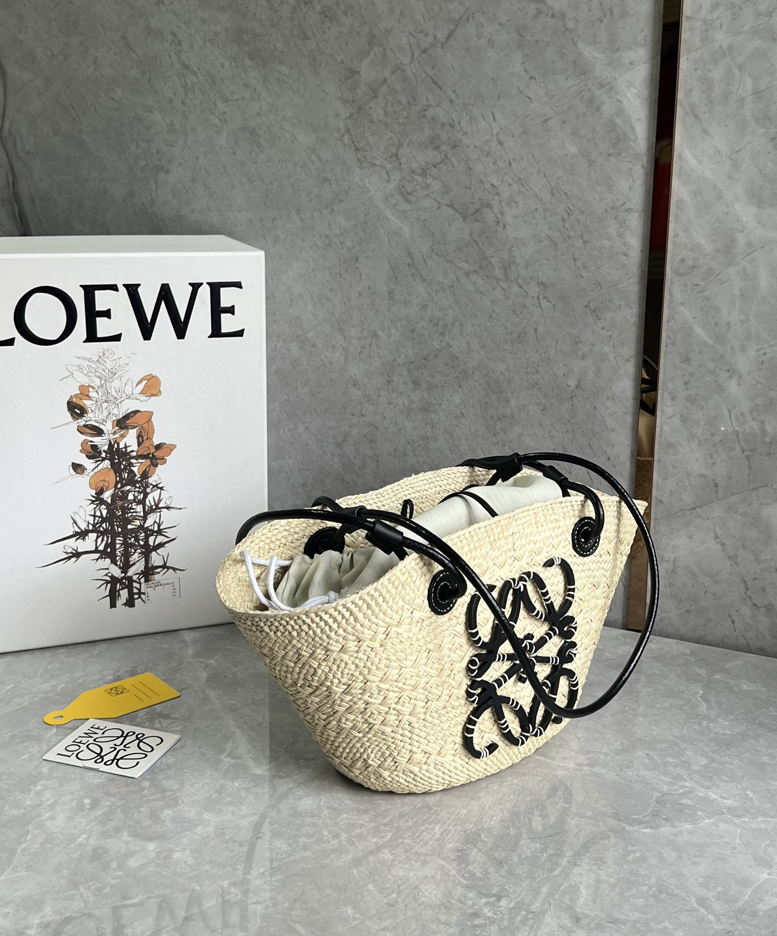 Loewe Anagram Basket Straw Bag 1002