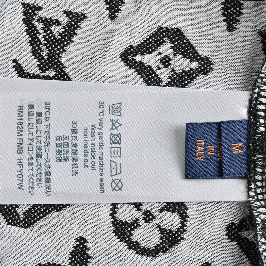 Louis Vuitton 23ss double mesh jacquard monogram short sleeves
