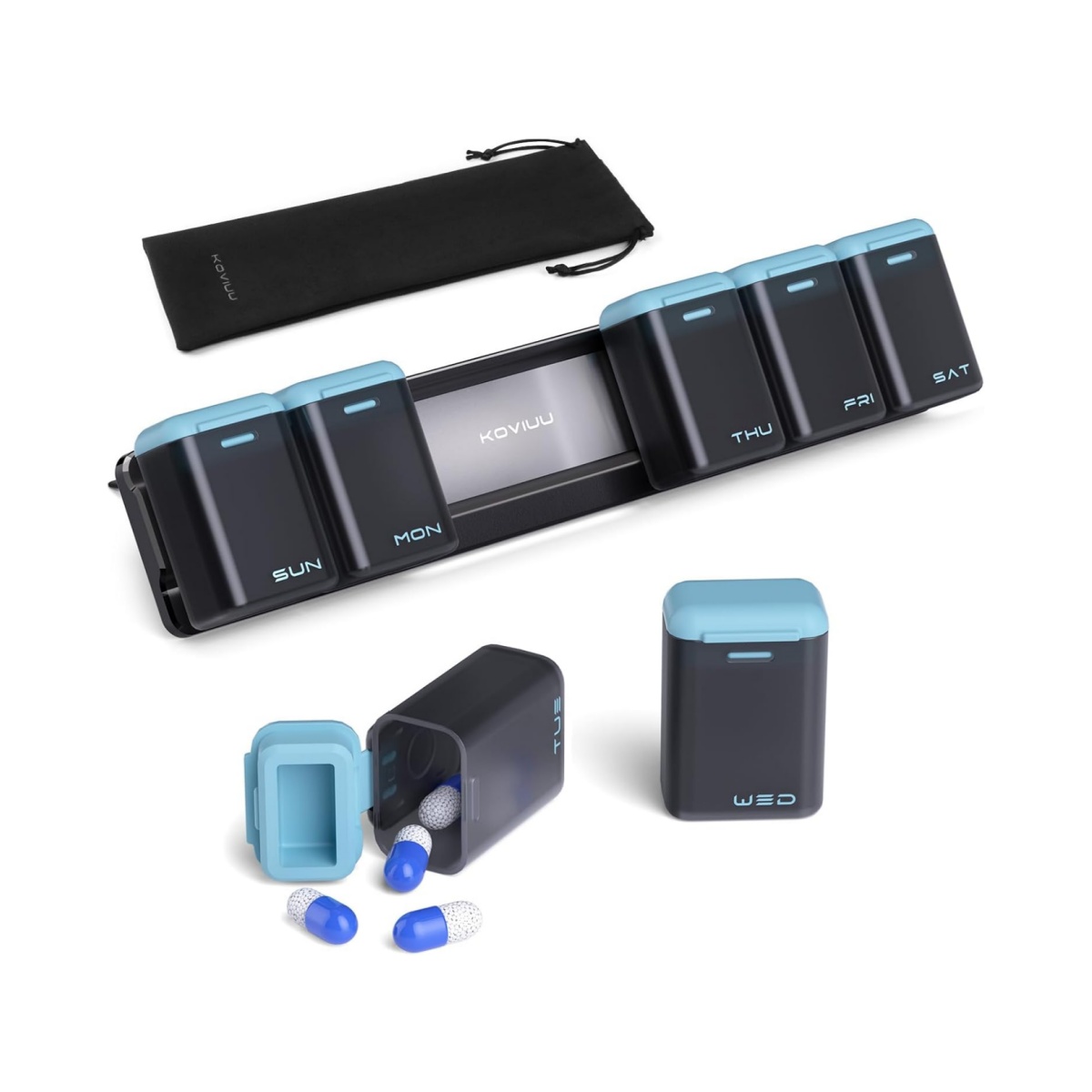 🔥ON SALE🔥Weekly Pill Organizer Magnetic Removable