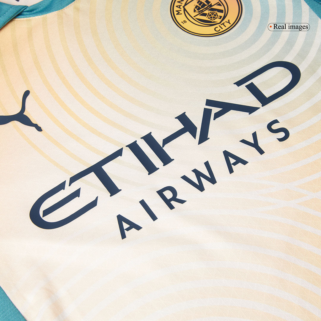 Authentic DE BRUYNE #17 Manchester City Fourth Away Football Shirt 2024/25 Definitely City