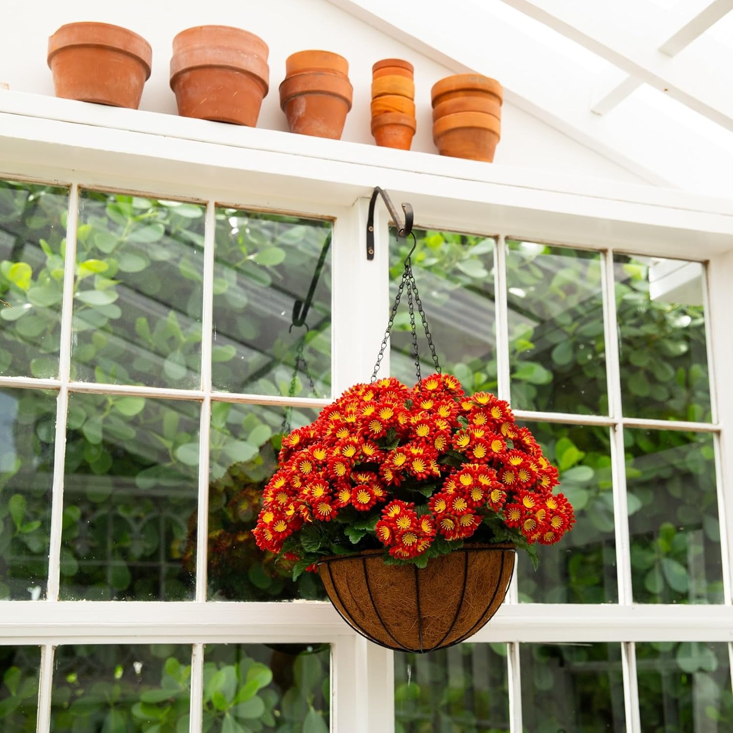 💥Last Day 49% OFF💥UV Resistant Artificial Chrysanthemum Hanging Basket
