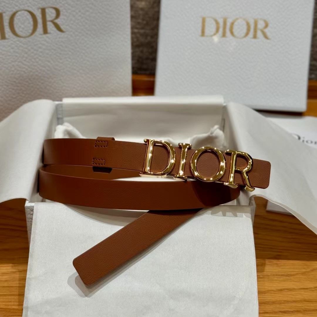 Dior Cowhide Women's Belt 2.0CM Width