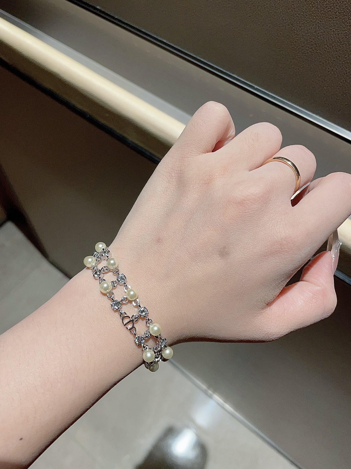 Dior Double Bead Diamond Bracelet