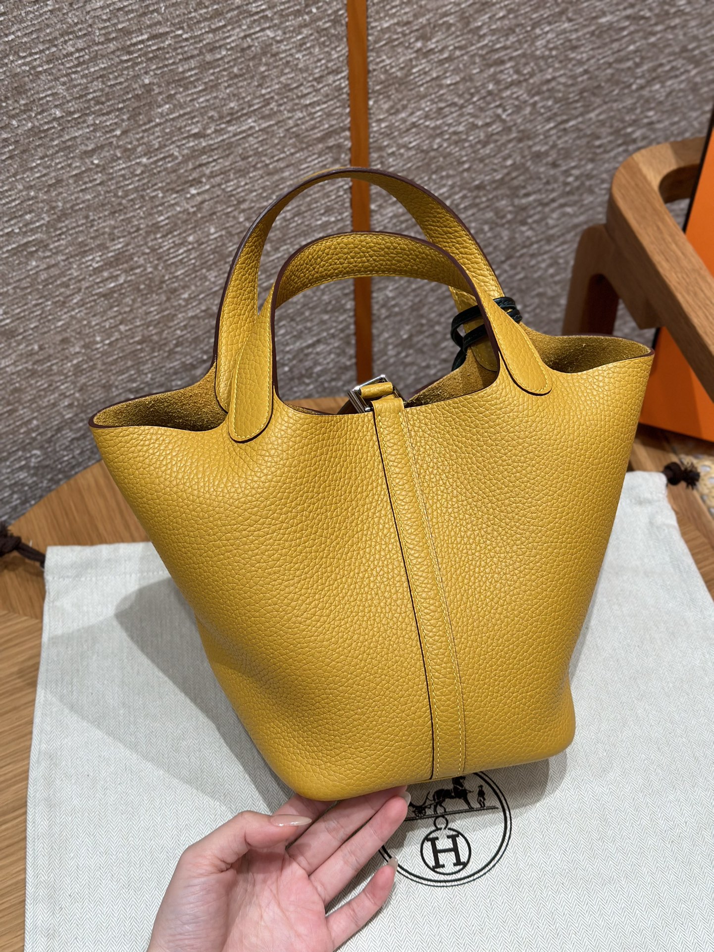 Hermès Picotin lo 9DJaune ambre handbag (handmade to order)