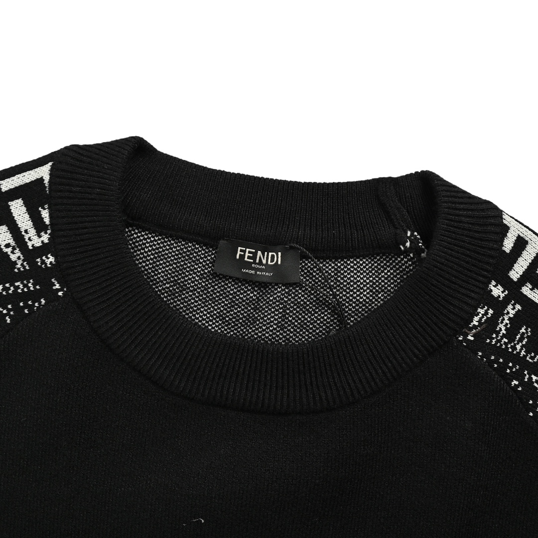 Fendi 24Fw arm gradient FF jacquard knit sweater