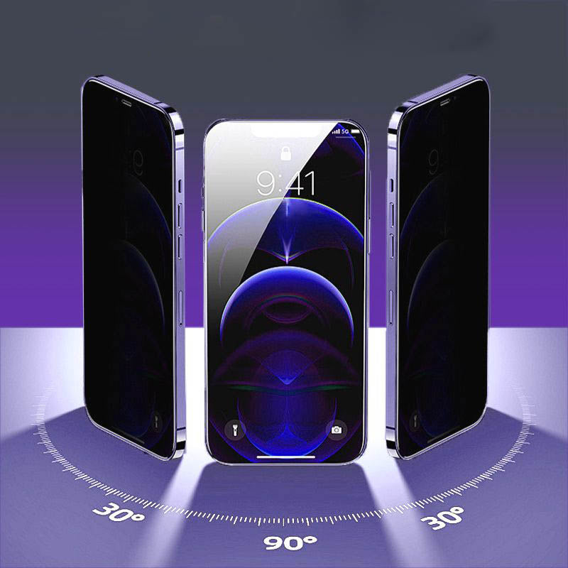 Quick-Apply Anti-Dust and Blue Light Screen Privacy Protector for iPhone