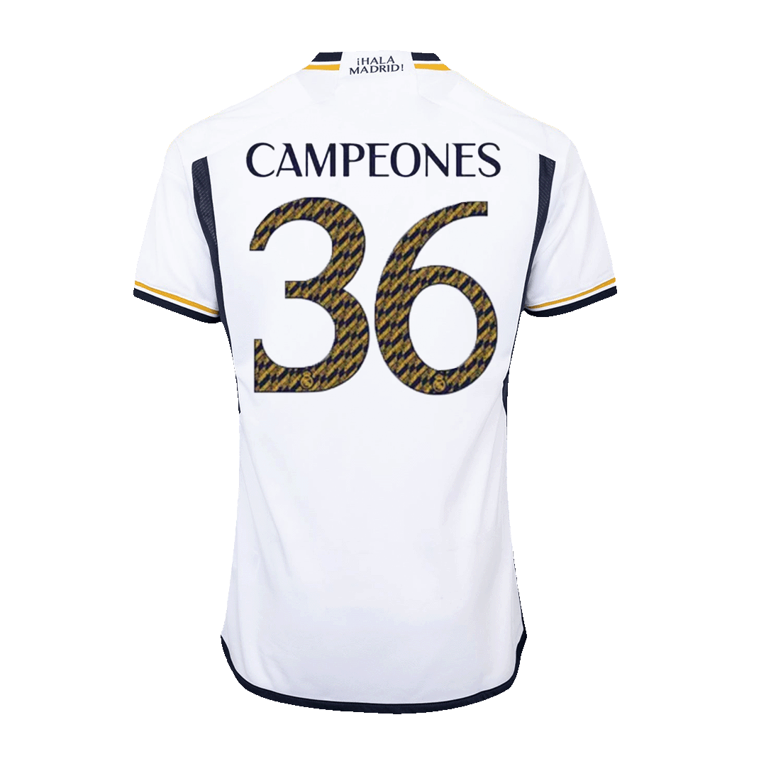 Authentic CAMPEONES #36 Real Madrid Football Shirt 2023/24