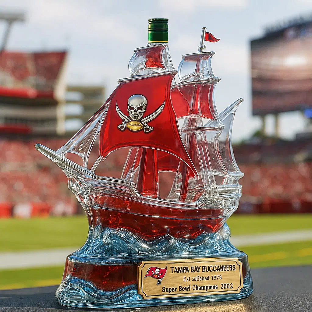 Tampa Bay Buccaneers Whiskey Bottle