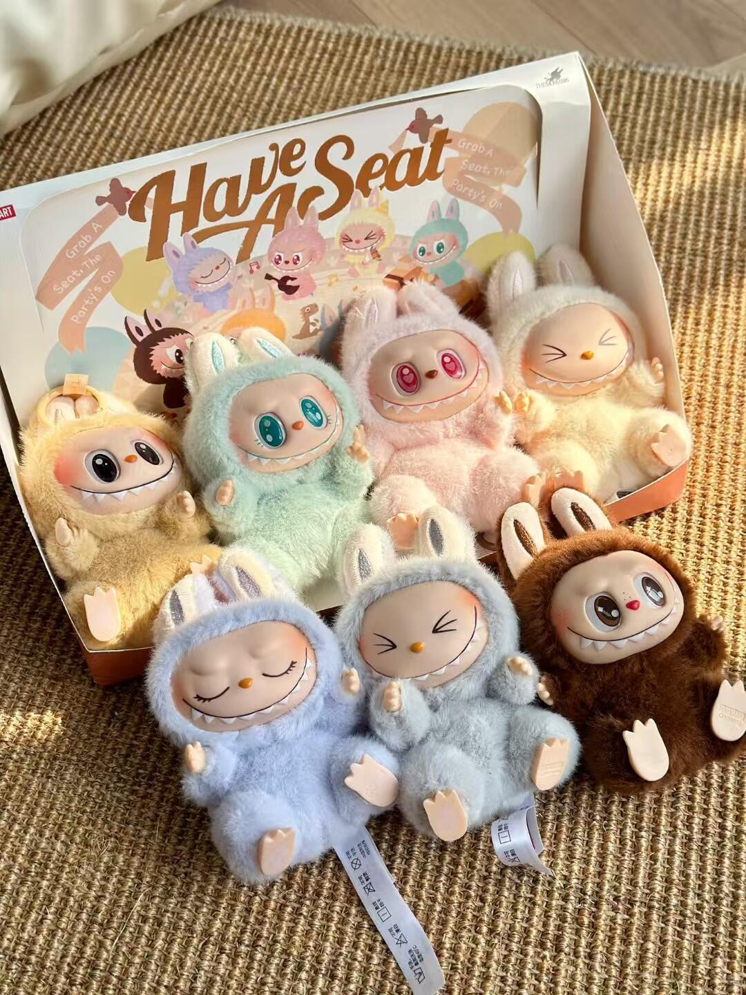 LABUBU Sit Party Vinyl Plush Pendant Blind Box Labub HaveASeat