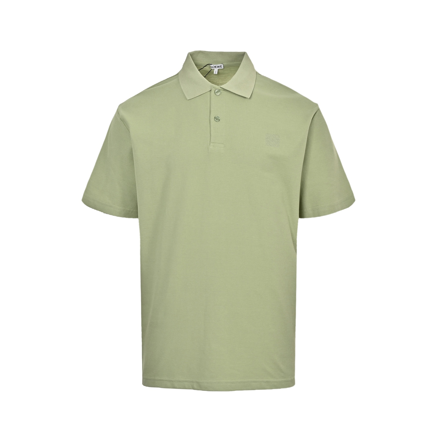 Loewe 25ss Polo short sleeve with embroidered logo on chest