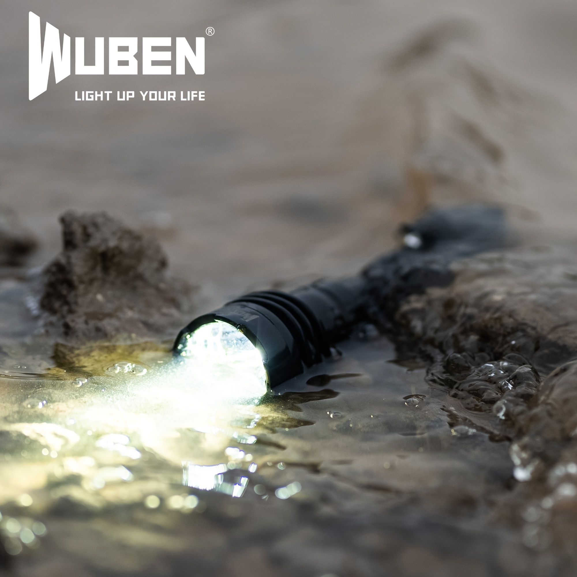 WUBEN T1 Rechargeable LED High-Powered Flashlight, Max Output 2000 Lumens, Max Beam Range 498 Meters, 4-Tactical 6 Outdoor Lighting Modes For Emergencies Camping Adventure