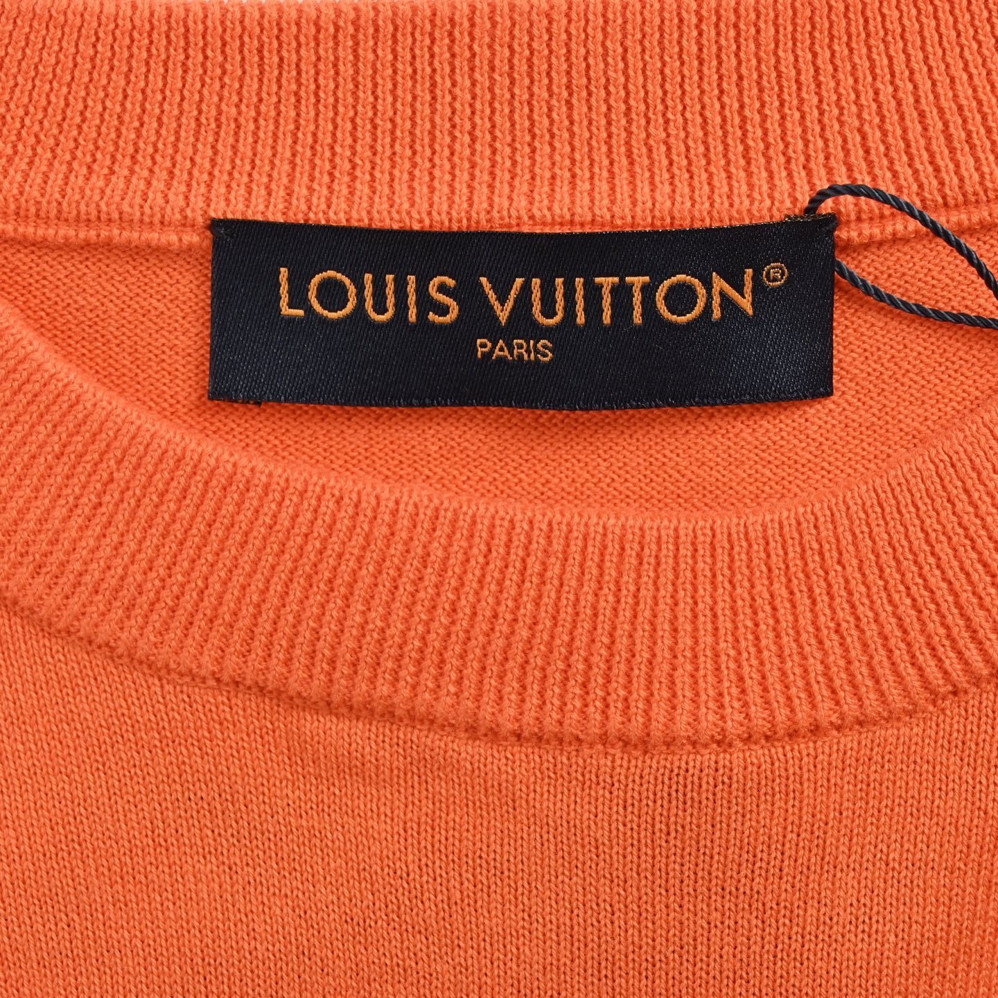 Louis Vuitton 25ss coconut jacquard orange knitted short sleeve