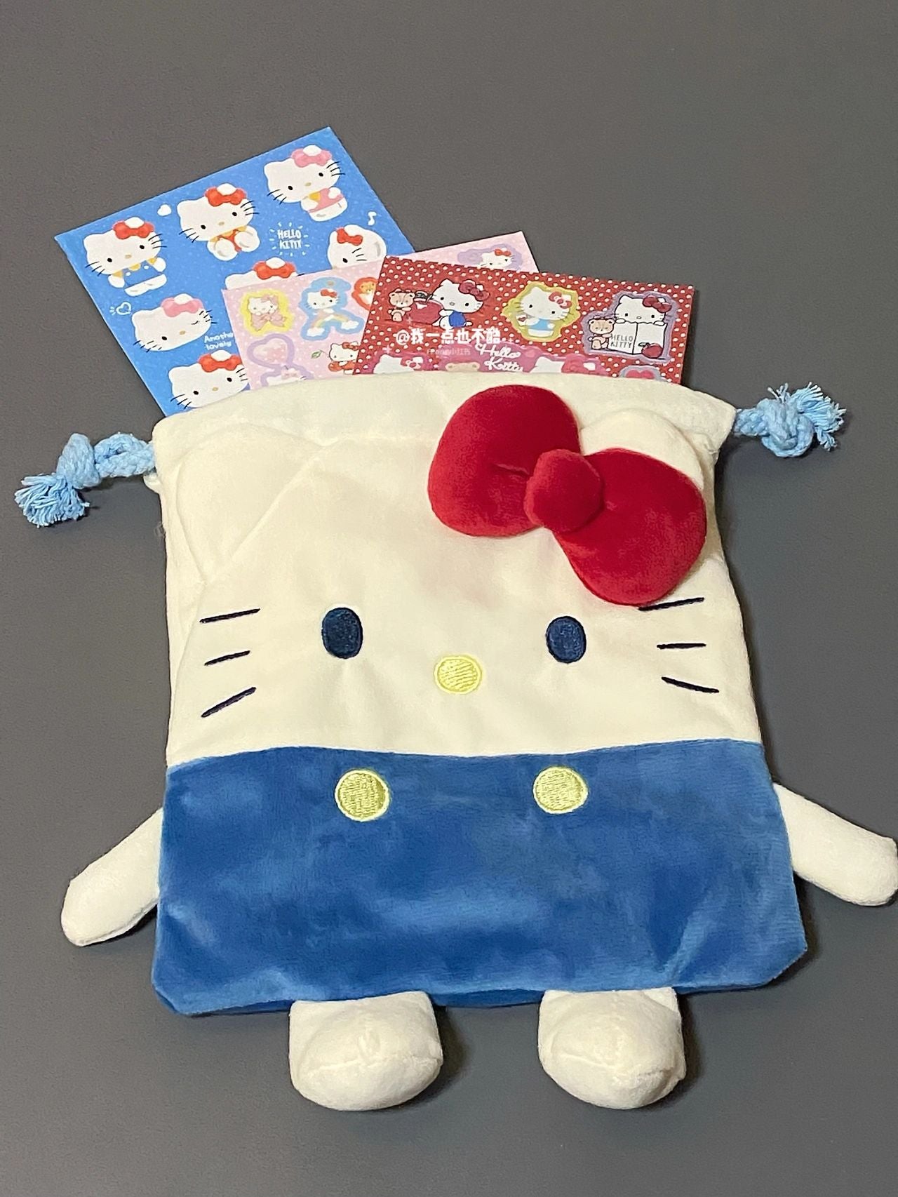 Sanrio Drawstring Plushie Bag Travel Purse Makeup Cosmetic Storage Bags Organizer